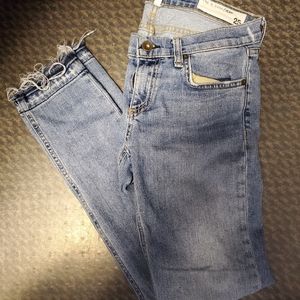 Rag & Bone Raw Hem Skinny Jeans Size 25